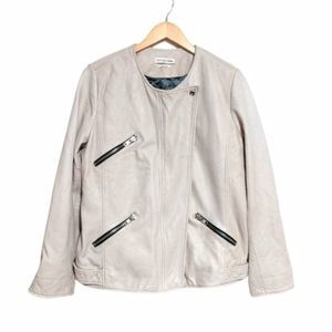 Etoile Isabel Marant Leather Bradi Moto Jacket Washed Lamb Leather FR 40 US M